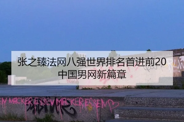 张之臻法网八强世界排名首进前20 中国男网新篇章